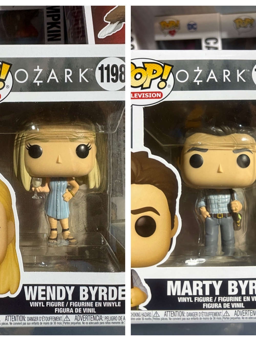 Funko pop Ozark set , Wendy and Marty Byrd.